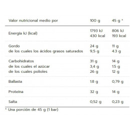 CREAMY CORE PROTEIN BAR TURRON DE AVELLANAS CREAMY CORE PROTEIN BAR TURRON DE AVELLANAS