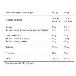 CREAMY CORE PROTEIN BAR CARAMELO Y CACAHUETE CREAMY CORE PROTEIN BAR CARAMELO Y CACAHUETE
